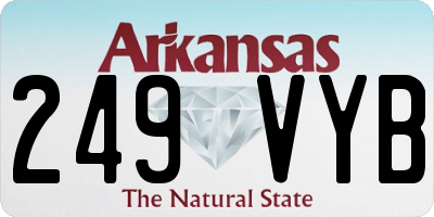 AR license plate 249VYB