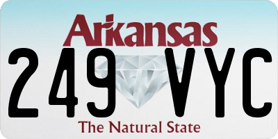AR license plate 249VYC
