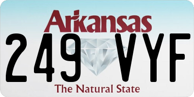 AR license plate 249VYF