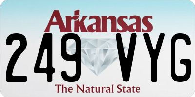 AR license plate 249VYG