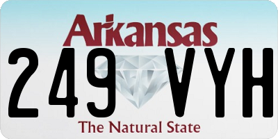 AR license plate 249VYH
