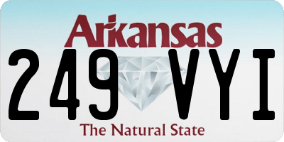 AR license plate 249VYI