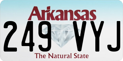 AR license plate 249VYJ