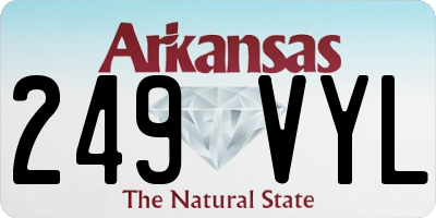 AR license plate 249VYL