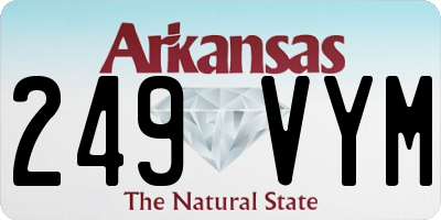 AR license plate 249VYM