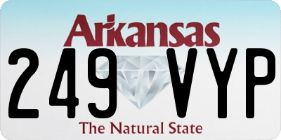 AR license plate 249VYP