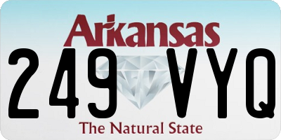 AR license plate 249VYQ