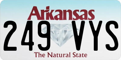 AR license plate 249VYS