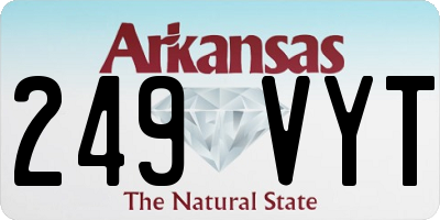 AR license plate 249VYT