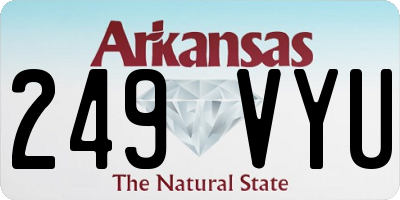 AR license plate 249VYU