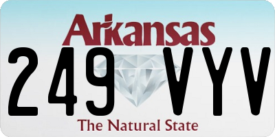 AR license plate 249VYV