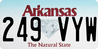 AR license plate 249VYW
