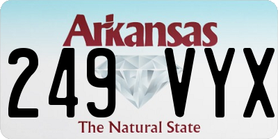 AR license plate 249VYX