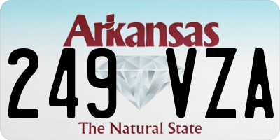 AR license plate 249VZA