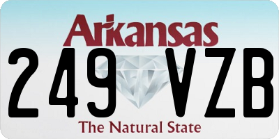 AR license plate 249VZB