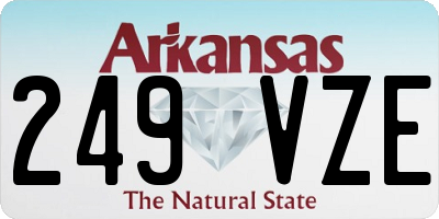 AR license plate 249VZE