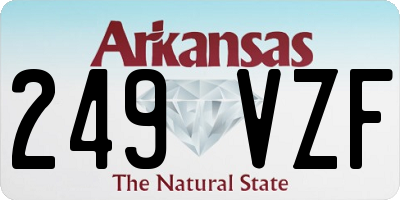 AR license plate 249VZF