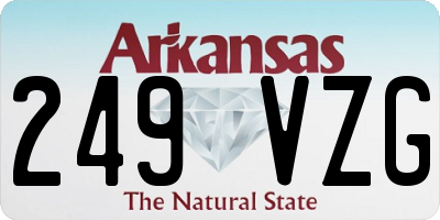 AR license plate 249VZG