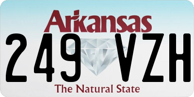 AR license plate 249VZH
