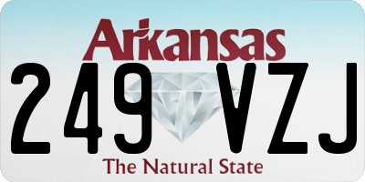 AR license plate 249VZJ