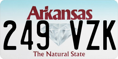 AR license plate 249VZK