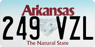AR license plate 249VZL