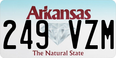 AR license plate 249VZM