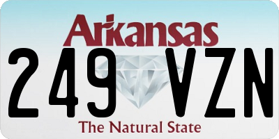 AR license plate 249VZN