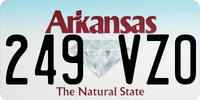 AR license plate 249VZO