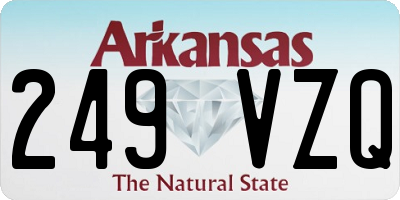 AR license plate 249VZQ