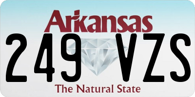 AR license plate 249VZS