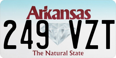 AR license plate 249VZT