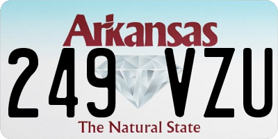 AR license plate 249VZU