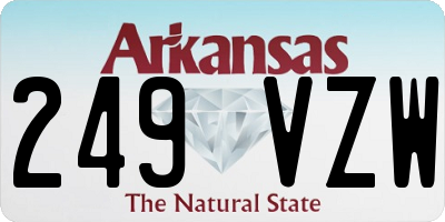 AR license plate 249VZW