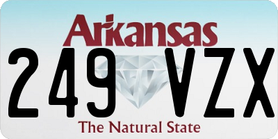 AR license plate 249VZX