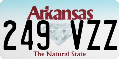 AR license plate 249VZZ
