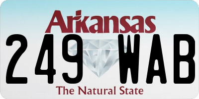 AR license plate 249WAB