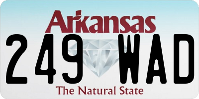 AR license plate 249WAD