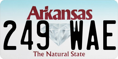 AR license plate 249WAE
