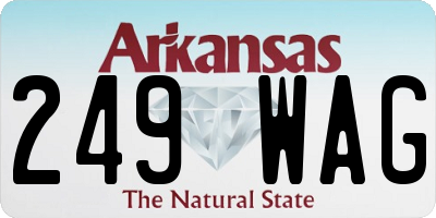 AR license plate 249WAG
