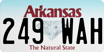 AR license plate 249WAH