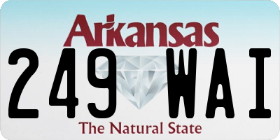 AR license plate 249WAI