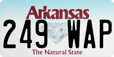AR license plate 249WAP