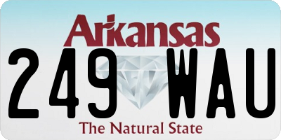 AR license plate 249WAU