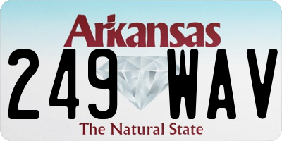 AR license plate 249WAV