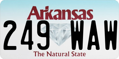 AR license plate 249WAW