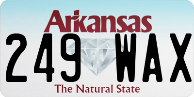 AR license plate 249WAX