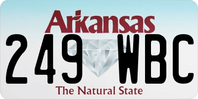 AR license plate 249WBC