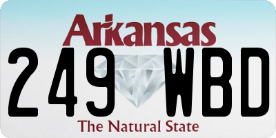 AR license plate 249WBD