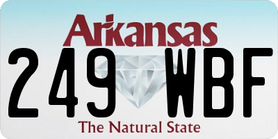 AR license plate 249WBF